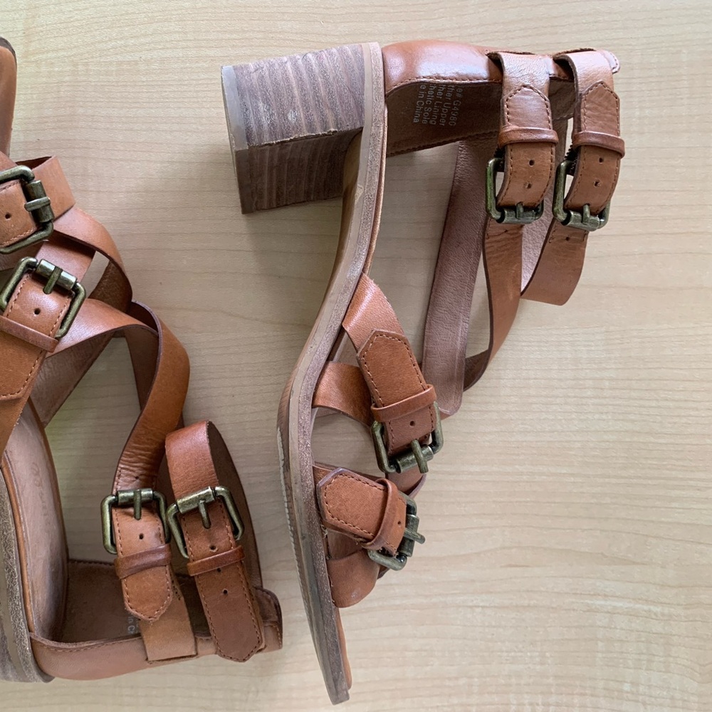 Madewell Lucy Brown Leather Sandal Size 8
